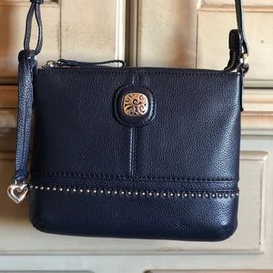 Brighton NAVY leather crossbody!
